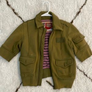 Free People military green jacket